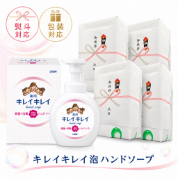 【25個セット】【熨斗+包装付き】ライオン キレイキレイ 泡ハンドソープ 引越し 挨拶 粗品 心を届ける清潔ギフト 御挨拶 御礼 プチギフト お返し