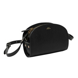 アーペーセー A.P.C. バッグ 斜め掛けバッグ ショルダーバッグ ポシェット F61392 PXBMR LZZ DEMI-LUNE MINI SHOLUDER BAG ハーフムーン BLACK ブラック