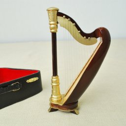 ミニチュア楽器！ハープ　15cmサイズ♪※この商品はお取り寄せ商品です♪♪【楽器-音楽雑貨】