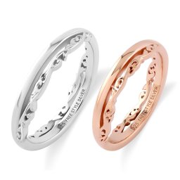 【レーザー刻印対応】 FREE STYLE ペアリング アラベスクラウンド クロッシングペアリング シルバー ピンクゴールドカラー ペアアクセサリー ペア リング・指輪 記念日 プレゼント ギフト シンプル フリースタイル FSR946M-946LPG 【送料無料】