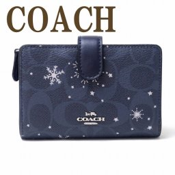 コーチ COACH 財布 レディース 二つ折り財布 雪 スノー スノーフレーク C1927SVF23 ブランド 人気