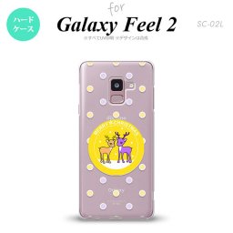 Galaxy Feel 2 ギャラクシー フィール 2 SC-02L スマホケース カバー ハードケース トナカイワッペン 黄 nk-sc02l-622[スマホ,スマホケース,スマホカバー,ケース,カバー,ジャケット]
