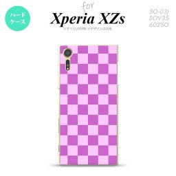 SO03J スマホケース Xperia XZs SO-03J カバー エクスペリア XZs スクエア 紫×ピンク nk-so03j-768【Xperia XZs SO-03J エクスペリア XZs  スマホケース スマホカバー】【メール便送料無料】