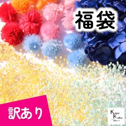大地農園！プリザーブドフラワー「訳あり福袋 3000 千日紅・アジサイ・カスミ草」 花材 ハーバリウム 贈り物 オオチノウエン カシワバアジサイ ピラミッドアジサイ ゆめアジサイ ミニカスミ草 紫陽花 カスミソウ