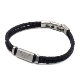 エンポリオアルマーニ ブレスレット EMPORIO ARMANI EGS2995040 BRACELET ネイビー シルバー メンズ