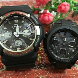 カシオ 恋人たちのGショック ペアウォッチ G-SHOCK BABY-G GAW-100-1AJF MSG-W100G-1AJF 電波ソーラー 送料無料 国内正規品 記念日 誕生日 プレゼント お揃い ブラック 黒 クリスマス お祝い 結婚 婚約 20代 30代 40代 50代 カップル 夫婦