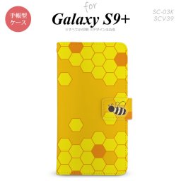 Galaxy S9+ SC-03K SCV39 手帳型 スマホケース ギャラクシー ハニー 黄【ギャラクシー S9プラス,Galaxy,S9+,SC-03K,SCV39,docomo,ドコモ,メール便 送料無料】