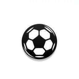 豆缶 マスクにつける缶バッジ サッカー サッカーボール 2mm 表示 アピール アクセサリー かわいい 缶バッジ