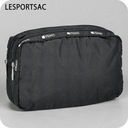 レスポートサック ポーチ レディース ブランド LeSportsac VIETNAM 3953 JET BLACK L ブラック