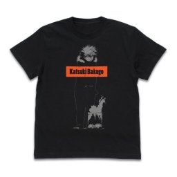 ヒロアカ 爆豪勝己 僕のヒーローアカデミア雪まつりVer./BLACK-L Tシャツ ブラック Lサイズ