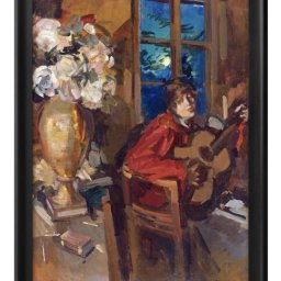 コンスタンチン アレクゼーヴィッチ コロヴィン Evening Serenade A3 サイズ ポスター アート おしゃれ 絵画 インテリア 北欧 イラスト マット紙 艶消し アートパネル 額 フレーム デザイン 壁掛け ギフト 新築祝い ディスプレイ 引越し祝い　新生活　空間デザイン 