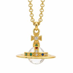 ヴィヴィアン・ウエストウッド　Vivienne Westwood　ネックレス　63020098 02R001 CN　ゴールドトーン　NEW PETITE ORB PENDANT　ニュー プチ オーブ ペンダント　立体オーブ