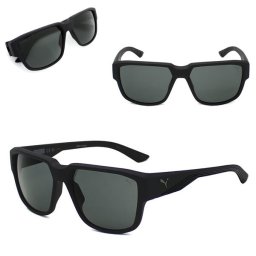 PUMA プーマ PU0445S-002 サングラス 偏光レンズ グローバルフィット ブラック スモーク メンズ レディース ユニセックス