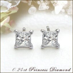 即日発送【グレードup即日発送不可】【大特価】pt900 K18YG/PG/WG【0.2ct】プリンセスカット ダイヤモンドピアス『プチ贅沢』Princess 一粒ダイヤモンドピアス［SIクラス］透明感溢れる輝き 可愛い 特価 誕生日 ジュエリー メンズ レディース 10年 ダイヤ【送料無料】     LP-466A