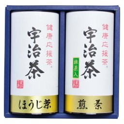 冬の贈り物お歳暮 宇治茶詰合せ（健康応援茶） 抹茶入煎茶（100g）･ほうじ茶（60g）×各1