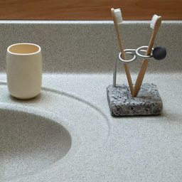 歯ブラシスタンド 歯ブラシ立て 歯ブラシホルダー おしゃれ 北欧風 洗面所収納 大理石 天然石 モダンインテリア 2本用 ステンレス 石材ベース グレー ナチュラル雑貨 洗面台小物 シンプル収納 高級感 省スペース メンズ レディース 新生活 プレゼント ギフト