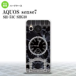 sense7 sense7 スマホケース 背面ケース ハードケース 時計 妖精 黒 白 2022年 11月発売 nk-sens7-1258