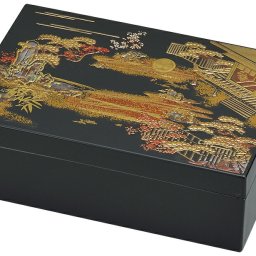 【送料無料】 山中漆器 初音　アクセサリーＢＯＸ（高級 工芸品 お歳暮 外国人 お土産 日本製 ギフト 海外発送可 プレゼント お土産 御礼 お祝 記念 誕生日  お中元）なごみや本舗