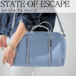 【送料無料】 State of Escape Prequel ステイトオブエスケープ レディース バッグ washed lapis ショルダーバッグ  ネオプレン ハンドバッグ 軽量 プリクエル クロスボディ Mサイズ ミディアム お洒落 水色 ブルー【ポーチ付属】2way 鞄 旅行バッグ【ギフト包装可】プレゼント 女性 妻 彼女 母 誕生日 お祝い 記念日 お出かけ bag for women 