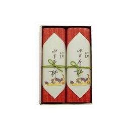 【冷蔵】王隠堂 ゆず巻き柿 190gx2本 産地直送 産直 食品 食べ物 お取り寄せ グルメ ご当地グルメ 和菓子 菓子 ゆず 柿(代引不可)【送料無料】