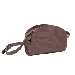アーペーセー A.P.C. バッグ 斜め掛けバッグ ショルダーバッグ ポシェット F61392 PXBMR HAF DEMI-LUNE MINI SHOLUDER BAG ハーフムーン PARMA ピンクパープル系