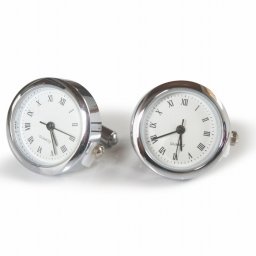 鎌倉カフス工房 ラウンド＆時計 カフスボタン・カフリンクス メンズ  ec042 結婚式 旦那 プレゼント ギフト 彼氏 父の日 誕生日プレゼント