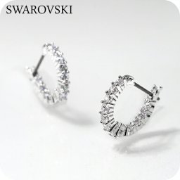 スワロフスキー ピアス レディース ブランド SWAROVSKI Matrix Vittore フープ スワロフスキー 両耳用 5562126 シルバー アクセサリー