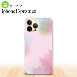 iPhone13ProMax iPhone13 Pro Max ケース ハードケース ぼかし 花柄 ピンク +アルファベット iPhone13 プロ マックス 6.7インチ おしゃれ かわいい メンズ レディース キッズ デザインたくさん nk-i13pm-1593i