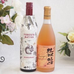 イタリア黒葡萄品種赤ワインと国産ワインセット(おたる醸造 旅路orange 白ワイン やや辛口(北海道)720mlフォレスタ ナティヴァ ネグロ・アマーロ赤ワイン (イタリア) 750ml
