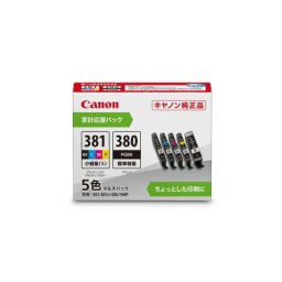 キヤノン BCI-381s+380／5MP 純正インクタンク 5色マルチパック