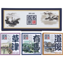 お中元 お返し 内祝い ギフト 入浴剤 名湯百景ギフト1０包入GM-10  プチギフト 新築 お礼 引越し 志 仏事