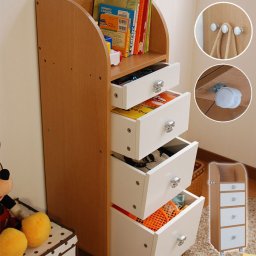 【在庫処分】キャスター付キッズチェスト 幅32 キッズ収納 子供用 子供 こども キッズ 収納 引出し収納 引き出し 引出し 4杯 キャスター付 洋服 クローゼット お片付け 片づけ 入園 入学 準備 おもちゃ ナチュラル おしゃれ [新品アウトレッ 新生活
