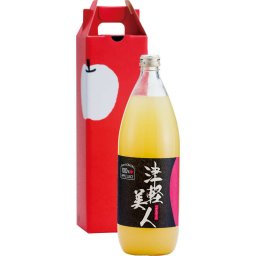 青森県産100％りんごジュース『津軽美人』1000mL 1本【直送品】［送料無料］