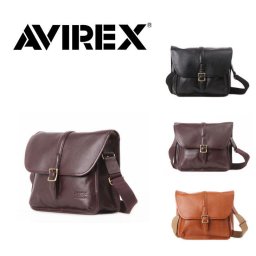 AVIREX　アビレックス　AVX5612　ショルダーバッグ　Bulto　ブルトシリーズ　ショルダー　斜めがけバッグ　レザー　メンズ　レディース　ユニセックス　ビジネス　本革　牛革　通勤　通学　撥水　おしゃれ　人気