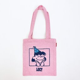 スヌーピー ルーシー ミニトートバッグ ピンク PEANUTS 75th ROOTOTE ルートート SNOOPY