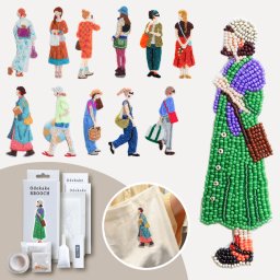 ビーズブローチ 手作りキット ミユキ MIYUKI おでかけブローチキット ビーズ刺繍キット ハンドメイド 初心者向け DIY クラフト 簡単 おしゃれ かわいい 刺しゅう ブローチアクセサリー 大人 子供 プレゼント 誕生日 ギフト 北欧風 手芸キット おうち時間 趣味 おうち時間