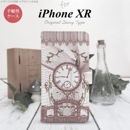 iPhoneXR iPhone XR 手帳型スマホケース カバー 時計 妖精 シック  nk-004s-ipxr-dr1254