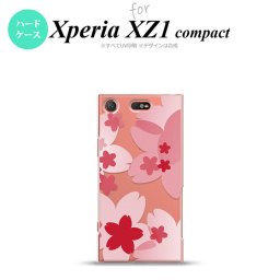 【SO02K】【スマホケース/スマホカバー】【エクスペリア XZ1】SO02K スマホケース Xperia XZ1 Compact SO-02K カバー エクスペリア XZ1 花柄・サクラ 赤 nk-so02k-052【メール便送料無料】