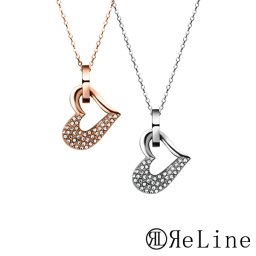 【リライン正規取扱店】リライン オープンハート ハーフストーン ペンダント 刻印無 全2色 遺骨ペンダント ステンレス製 防水 名入れ ペットロス 遺骨カプセル 遺骨キーホルダー 遺骨アクセサリー ペット 骨壺 手元供養 メモリアル