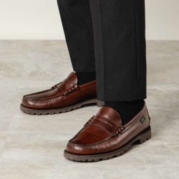 パラブーツ PARABOOT 183303 ビジネスシューズ CORAUX コロー メンズ シューズ コインローファー モカシン デッキシューズ レザー 革靴 本革 通勤 紳士靴 オフィス プレゼント ギフト アメリカ 25.5～27.5cm