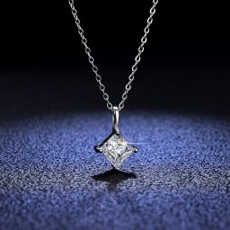 ネックレス レディース モアサナイト ホワイト シルバー925 シルバー 1ct kj049