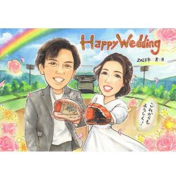 似顔絵ウェルカムボード ふたりの門出を彩る世界にひとつのウェルカムボード 新郎新婦 プレゼント 手描き イラスト 結婚式 人気 オリジナル 名前入り ウェディングボード おしゃれ 高品質 サプライズ 名入れ オーダーメイド 結婚祝い ギフト カップルイラスト ブライダルグッズ イベント装飾 ウェディング演出 ハンドメイド オリジナル作成 記念品 両家贈呈 大人数対応 感謝を込めた贈りもの プロ作成