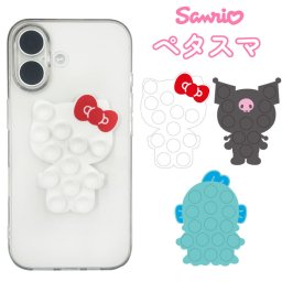 サンリオ ペタスマ ハローキティ クロミ キャラクター グッズ 吸盤 貼り付け スマホ 落下防止 固定 自撮り 動画視聴 スマホアクセサリー スタンド ビデオ通話 【型番】