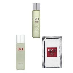 エスケーツー（SK-II／SK2） ピテラベーシックケア 3点セット/FT マスク   1枚  ＋ FT エッセンス 250ml  ＋ FT クリア ローション 230ml    |  SKII  スキンケアコフレ 美容グッズ コスメ化粧品 誕生日 クリスマス ホワイトデー 結婚記念日 ウエディングギフト 母の日 送別
