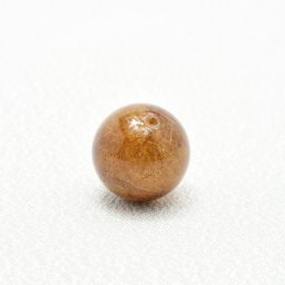 【一点物の贈り物】 天然石 飴色ルチルの密集が美しい！ コッパールチルクォーツ 約12mm3g 一点物 1粒売り ハンドメイド 交換ゴム付＆巾着1枚 金運アップ・仕事運・勝負運・成功運・精神安定・集中力 金針水晶 京海堂 ブレスレット Cpr50 父の日ギフト 男性への贈り物 金運のお守り