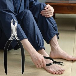 持ち手の長い ニッパー爪切り 八鉄[巻き爪 爪切り つめきり ニッパー 足の爪 手 足 爪 日本製 切れ味 ニッパー型 ニッパー式 持ち手 長い ネイルニッパー 硬い爪 介護 祖父 祖母 年配者 高齢者 妊婦 お手入れ エチケット 衛生用品]