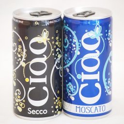飲みきりイタリアワイン缶2本セット(チャオ モスカート 甘口微発泡白ワイン チャオ ビアンコ 辛口微発泡白ワイン) 200ml×2本