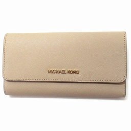 MICHAEL KORS マイケルコース アウトレット 財布 ジェットセット トラベル クロスグレインレザー 三つ折り財布 長財布 35S8GTVF7L BE