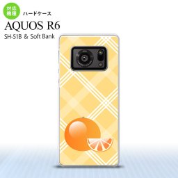 SH-51B AQUOS R6 AQUOS R6 スマホケース ハードケース フルーツ オレンジ オレンジ メンズ レディース nk-r6-652