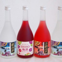 楽しむ鍛高譚4本セット(しそ焼酎鍛高譚20% SHISO梅酒12% 赤鍛高譚20%) 720ml×4本